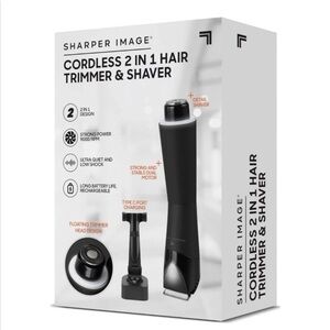 Sharper Image Cordless 2 in 1 Hair Trim & Shave NIB